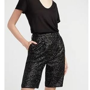 EXPRESS High Waist Sequin Bermudas